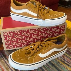 brown/mustard vans